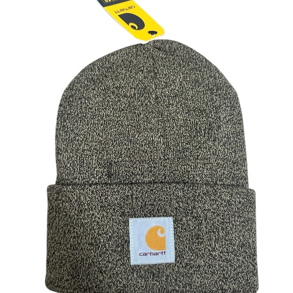 Carhartt Brown Knit Beanie Hat Work Men’s One Size